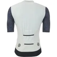 Skins Heren Elite fietsshirt met hoge kraag (Blauw/Wit)