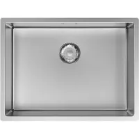 Pure.Sink Keukenwastafel 55x40 cm, roestvrij staal, onderbouwmodel, plat model, serie