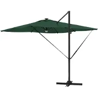vidaXL Roma Parasol Groen 286 x 284 x 270 cm Aluminium en Polyester