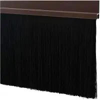 vidaXL Schroefbare Deurborstelafdichtingen 2 st Bruin 100 cm