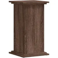 vidaXL Plantenstandaard 33x33x60 cm bewerkt hout bruin eikenkleurig