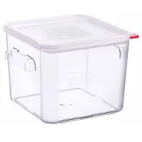 ARAVEN Vershouddoos 6l Pc Met Deksel Transparant 23,5x23,5xh19cm