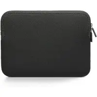 Trunk Neopreen Sleeve – Geschikt voor MacBook Neo 13 – Gemaakt van Neopreen – Zacht plush interieur – Dubbele rits – Zwart - Zwart