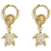 Yehwang Turtle oorbellen goud