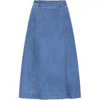 Fransa Rok blauw denim