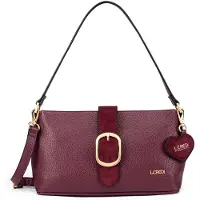 L.credi schoudertas Solenn.ai Crossbody Bag Cherry Shade wijnrood