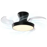 Evolar Plafondventilator met Verlichting - 71 cm -Stille Plafondlamp met Ventilator - Dimbaar Warm Wit Licht (LED) - EVO-CF3050BW