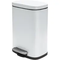 SP Prullenbak - Prullenbak 5 Liter - Afvalbak - Prullenbakken - Mat Wit - 18cm x 18cm x 30cm