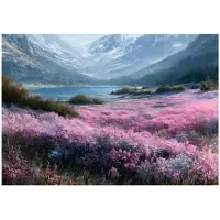 WALLARENA - Fotobehang - 200x140 cm - bergen, bloemen en meer voor woonkamer en slaapkamer