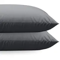 Zelesta Comfort uni diamond Kussenslopen Set van 2 - Antraciet 60x70cm