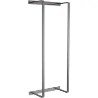 Aloni handdoekrek – verticaal – 67x28x14 cm – gunmetal – roestvrij staal