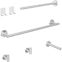 CECIPA MAX Handdoekhaakjes 4 Stuks -Handdoekhouder Zilver -Zelfklevend / Zonder Boren - Roestvrijstalen Handdoekhaakjes - Plakhaakjes -Haakjes -Badkamer -Keuken