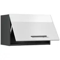 Vicco Hangkast Fame-Line, Wit Hoogglans/Antraciet, 60 cm