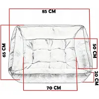 SuperKissen24. Waterproof Hondenkussen 85x65cm - Comfort & Duurzaamheid