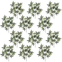 Decovego Lentedecoratie, Lenteversiering, Decoratieve takken, Bloemen, Esdoornversiering, Kunsttakken, 12x Kunstesdoorntakken, Kunstplant,
