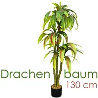 Decovego Kunstmatige drakenboom, kunstplant, kunstboom, decoratieve binnendecoratie, 130 cm,