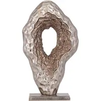 Ptmd Coolan Antique Champagne Casted Alu Statue Oval S