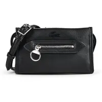 Lacoste Mini-schoudertas voor dames, model Celys, kleur zwart