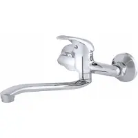 Gamma Alfa Wandkraan Keuken Chroom Glans Keramische Kop 35mm