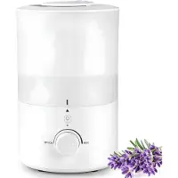 Tyr Lucht Bevochtiger - Voor Slaapkamer & Woonkamer - Ultrasone Humidifier - Wit -19cm x 21cm x 30cm