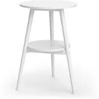 Vicco Salontafel Rondal Wit 38 x 38 cm, Model 59346