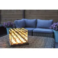 Magic Candle Light Waxinelichthouder met spiegelglas