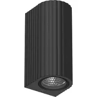 Ks Verlichting - wandlamp - Oscar - up - downlighter - zwart - GU10 - aluminium - rond - IP65