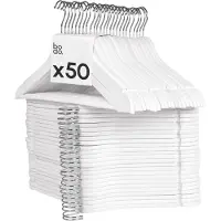 Bodo Kledinghangers - 50 stuks - wit -