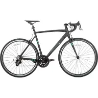 Happiq Racefiets – Voor heren, racegebruik – Aluminium frame, Shimano 14 versnellingen – Zwart, maat S (53 cm)