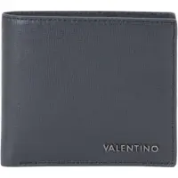 Valentino Leren portemonnee Karo Wallet Navy donkerblauw