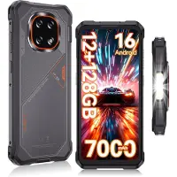 Cubot Robuuste Smartphone - Kingkong ES 5 - 6,88" 120Hz - 12GB RAM - 128GB ROM - 7000 mAh 33W - Android 16 - 4G Dual SIM - IP68/IP69K - NFC - GPS - 2026 nieuw - Grijs