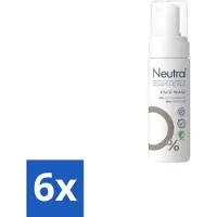 Neutral 6 x - Gezichtsreiniger - Gevoelige huid - Face Wash Parfumvrij - 150 ml - Gevoelige Huid - Milde Reiniging - Parfumvrije Gezichtsreiniger - Gezichtsreiniger - Glycerine