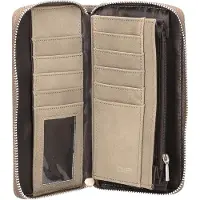 Zwei portemonnee M.Wallet MW2 Nubuk - Mud groengrijs