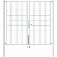 Alberts 647872 Dubbele poort Flexo met toebehoren, thermisch verzinkt, breedte 200 cm, hoogte 200 cm