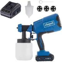 Scheppach Accu Verfspuitsysteem C-APS700-X - Set S - 700 ml/min - Capaciteit tot 120 m²/u - Verfreservoir 1000 ml - Kleur Blauw