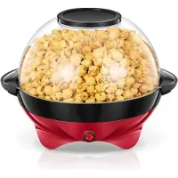 Vali Popcorn Machine - Popcorn Maker - Popcornmaker - Rood/Zwart - 36cm x 30cm x 25cm
