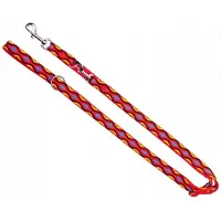 Dingo Winnetou Verstelbare Hondenlijn Rood 2,5cm x 120-220cm