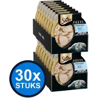 Sheba 30x - Filets Witvis in Saus - Kattenvoer Natvoer - 60 g