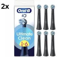 Oral-B Oral B iO Ultimate Clean Opzetborstels - Zwart - 2 x 6 stuks
