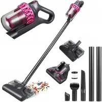 No Draadloze 5-in-1 Stofzuiger – 10000Pa, 3 Standen – Nat & Droog – Hand-/Steelstofzuiger met UV Anti-mijt – Lichtgewicht, Stil