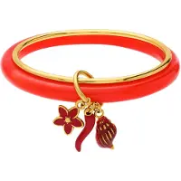 Lucardi Armband goud / rood