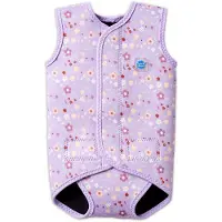 Splash About Baby Wrap Wetsuit, Lilac Spring, 6-18 maanden – Warm Neopreen Babyzwempak voor Baby's en Peuters