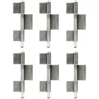 Alberts 858278 Bouwscharnier | Type KO8 | Staal | Hoogte 240 mm | Diameter Ø16 mm | Set van 6