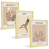 Tulup 4-Delige Schilderij Set - Stijlvolle abstracte composities van Henri Matisse - 40 x 60 cm - Schilderijen Set - Wanddecoratie - Woonkamer