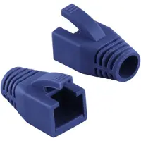 Logilink RJ45 netwerkplug huls | kabel tot 8mm | 50 stuks | blauw