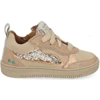 BunniesJR leren sneakers - beige/lichtblauw Meisjes Leer - maat 24
