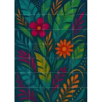 IXXI Jungle Rhapsody, Moonheart Artworks - 100 x 140 cm - Gratis ophangtool - Grote wanddecoratie en posters - Illustraties, Geometrische Kunst, Art