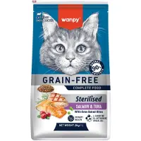 WANPY - Kattenvoer - Droogvoer - Zalm & Tonijn - Sterilised - 8 kg