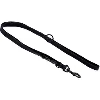 Adori Dresseerlijn Vetleder Met Print - Riem - 250x1.8 cm Zwart