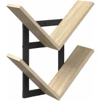 vidaXL Wandzwevend Plank Sonoma Eiken 43 x 15 x 47 cm